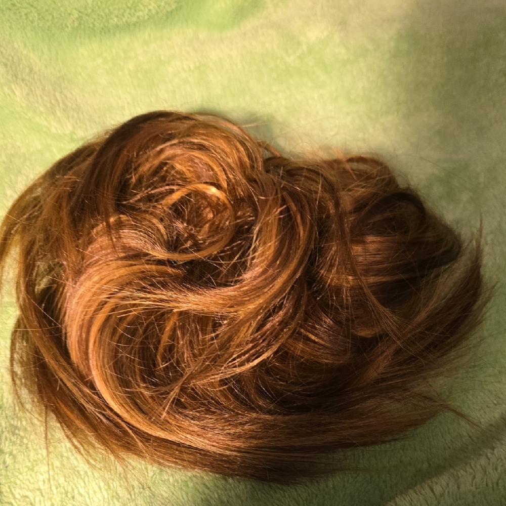Luxurious Brown/Reddish Blended Hair Bun Extension